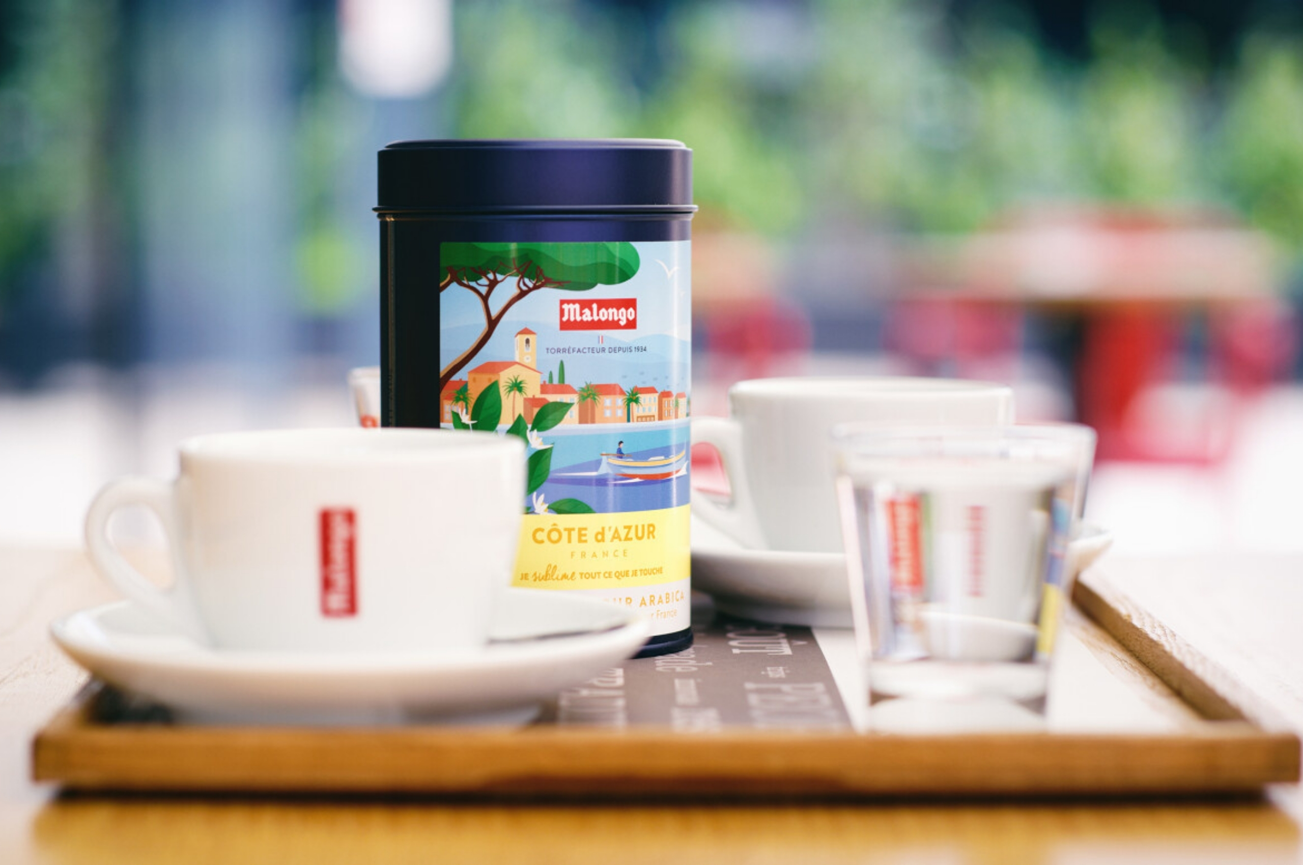Boite café Malongo Côte d'Azur France